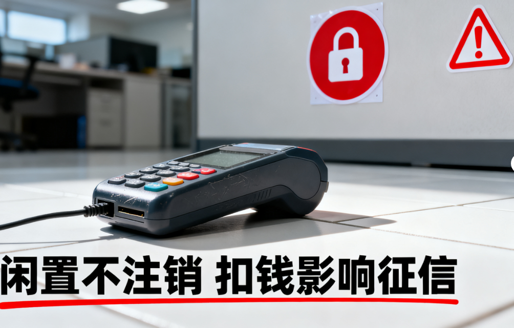 喔刷POS机：闲置刷卡机不注销小心扣钱还影响征信？