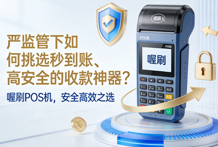 喔刷POS机：严监管下如何挑选秒到账、高安全的收款神器？