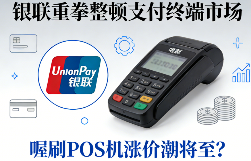 银联重拳整顿支付终端市场，喔刷POS机涨价潮将至？