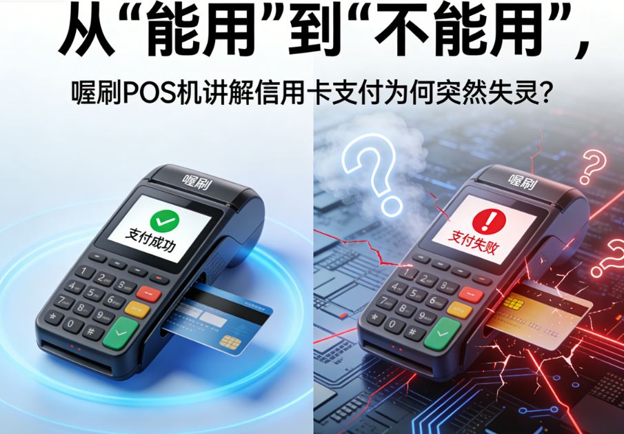 从“能用”到“不能用”,喔刷POS机讲解信用卡支付为何突然失灵?
