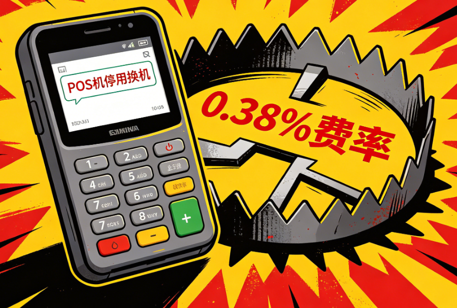 POS机“停用换机”短信又来了？小心0.38%费率是陷阱！维权看这里！