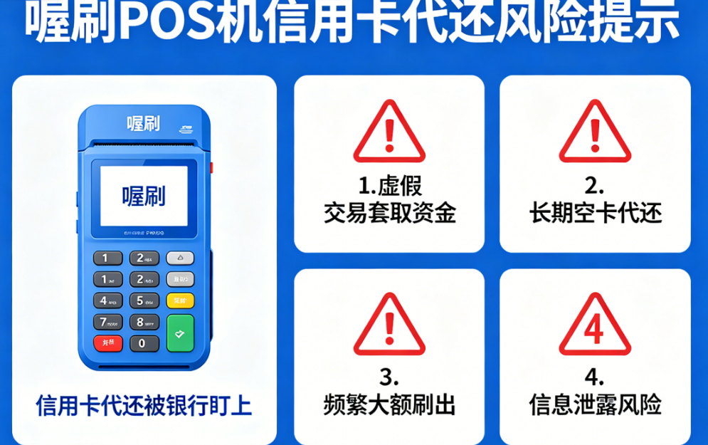 喔刷POS机：信用卡代还被银行盯上？这4条红线千万别碰！