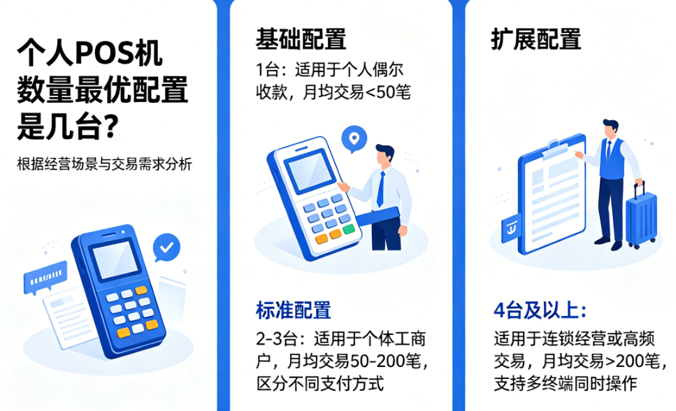 个人POS机数量更优配置是几台？