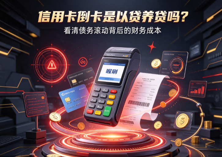 喔刷POS机：信用卡倒卡是以贷养贷吗？