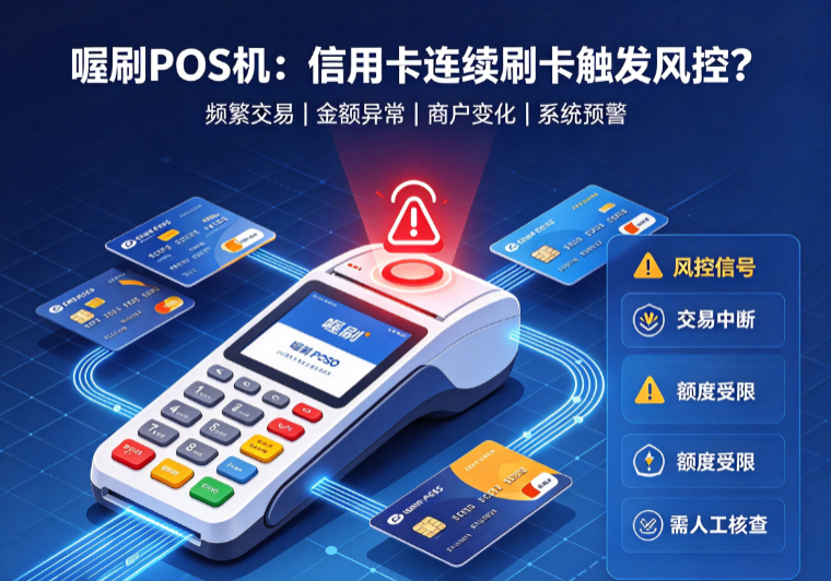 喔刷POS机：信用卡连续刷卡触发风控？